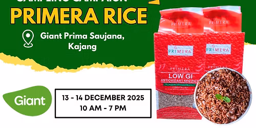 Primera Rice Sampling at Giant Prima Saujana, Kajang