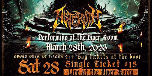 Kelly McGarry Presents: Asteroth live at The Viper Room