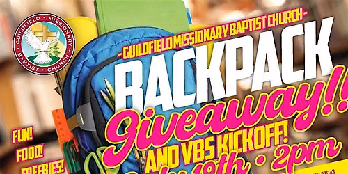 Backpack Giveaway & VBS Kickoff 2026