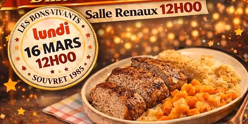 \ud83d\udda4\ud83d\udc9b\u2764\ufe0fDiner LUNDI Laetare 16\/03 Bons-vivants Souvret\ud83d\udda4\ud83d\udc9b\u2764\ufe0f