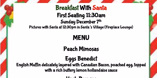 Breakfast with Santa - Sunday December 7th, 2025