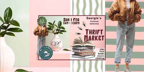 Thrift clothing | Books | Plants | Food | Drinks 