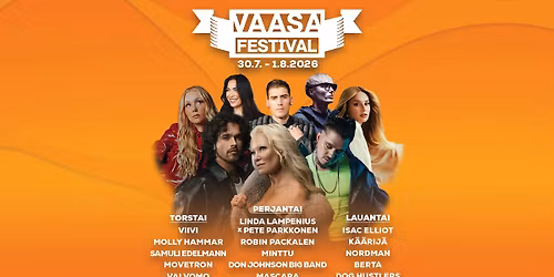 Vaasa Festival | 30.7. -1.8.2026