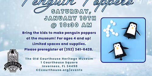 Free Kids' Makers Morning: Penguin Poppers