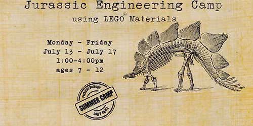 Jurassic Engineering Camp using Legos