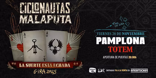 Ciclonautas y Malaputa en Pamplona (Fin de gira)