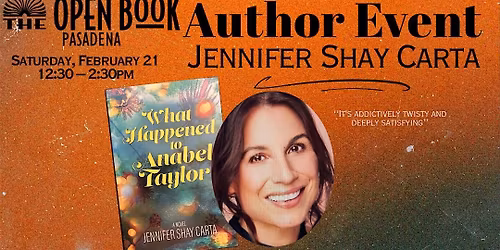 Meet the author: Jennifer Shay Carta at The Open Book Pasadena