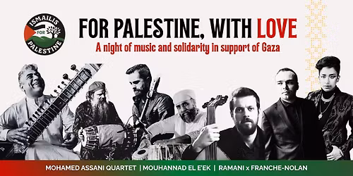 For Palestine, With Love: A Night of Music and Solidarity in Support of Gaza