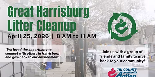 Great Harrisburg Litter Clean Up - Midtown