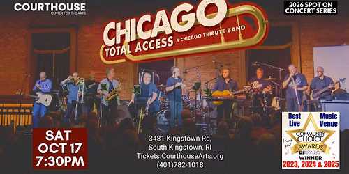 CHICAGO - Total Access 10\/17 SAT 7:30PM