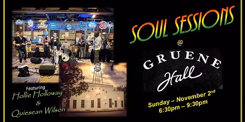 Soul Sessions featuring Hollie Holloway & Quiesean Wilson