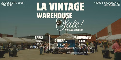 LA VINTAGE WAREHOUSE SALE