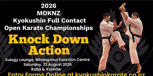 2026 MOKNZ Kyokushin Full Contact Open Karate Championships