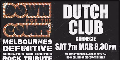 Down For The Count - Dutch Club Carnegie