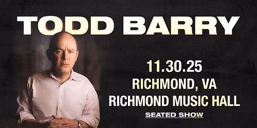Todd Barry at Richmond Music Hall 11\/30\/25