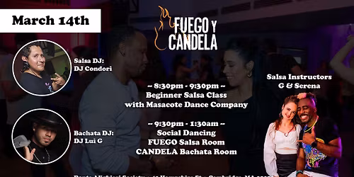 Fuego y Candela: Celebrating Women's History Month Salsa Dance Social!