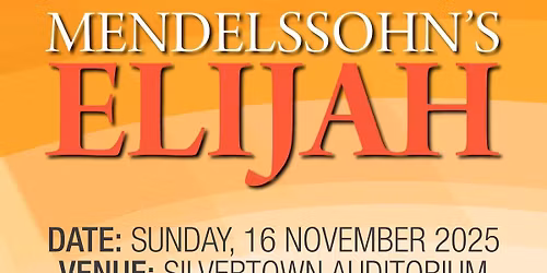 Mendelssohn\u2019s Elijah