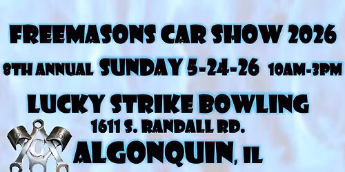 Freemasons Car Show, 8th Annual