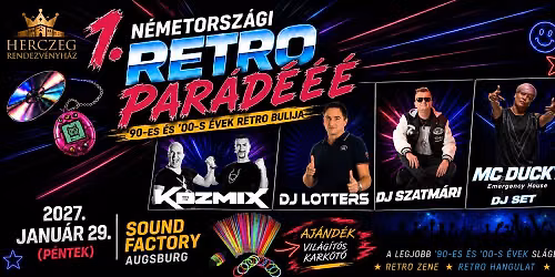 1. N\u00e9metorsz\u00e1gi RETRO Par\u00e1d\u00e9\u00e9\u00e9