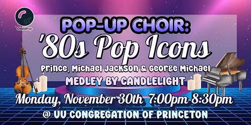 Pop-Up Choir: '80s Pop Icons Medley by Candlelight