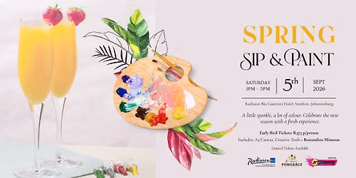 Radisson Blu x Artjamming Sandton - Spring Sip & Paint Experience