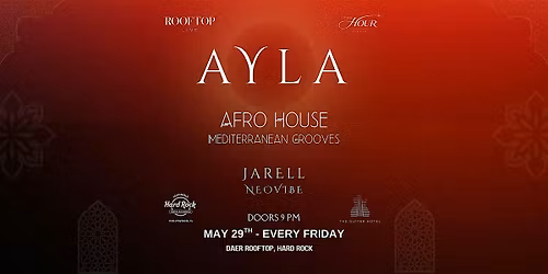AYLA at DAER Rooftop | AFRO HOUSE| May 29th