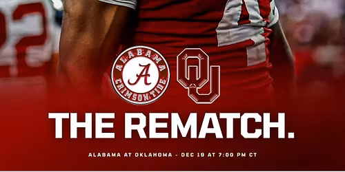 Alabama v Oklahoma Watch Party!