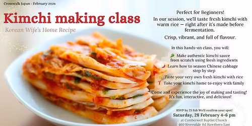 Kimchi making class