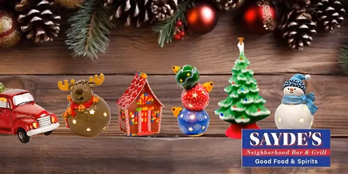 Winter Ceramics Paint Party at Sayde\u2019s Bar and Grill