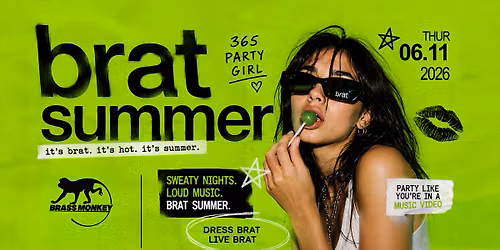 Brat Summer Party & Free Brat Summer - Bandana Giveaway