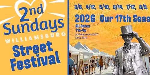 12\/13\/26 2nd Sundays Williamsburg presented by LoveLight Placemaking 