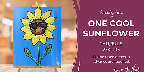 Family Painting Fun - One Cool Sunflower