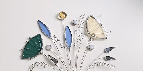 Stained Glass Flowers and Foliage