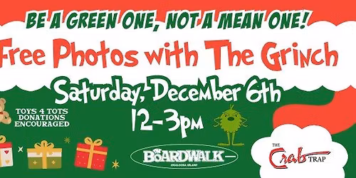 The Crab Trap presents THE "MEAN & GREEN ONE" & Holiday Toy Drive \u2728
