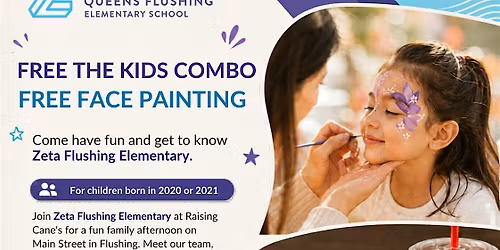2020\/2021 Kids Free Meal + Face Paint with Zeta \u9001\u513f\u7ae5\u9910 Comida Infantil Gratis