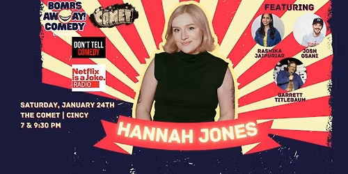 Comedy At The Comet | HANNAH JONES
