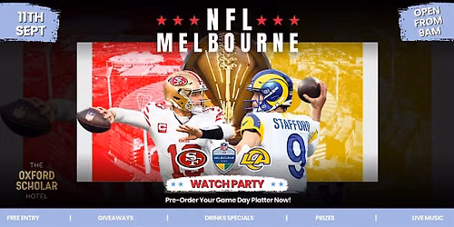 NFL AT Oxford Scholar - LA RAMS V SAN FRAN 49ERS