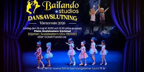 \u2728 Dansavslutning \u2013 Bailando Studios V\u00e5rtermin 2026 \u2728