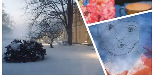 ON SYD\u00c4NTALVEN AIKA, JA MIN\u00c4 OLEN T\u00c4SS\u00c4 - ekspr. taideterapian kurssi 24. ja 25.1. 26 Hgiss\u00e4