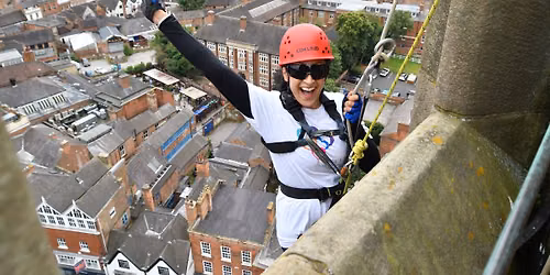Abseil Derby Cathedral for your local hospital charity