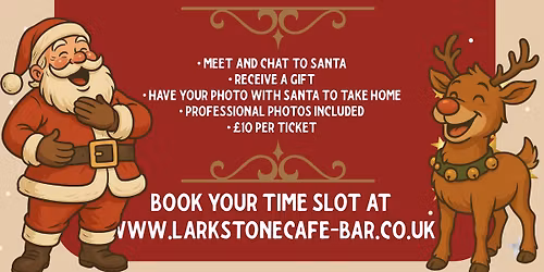 Meet Santa at Larkstone Cafe Bar