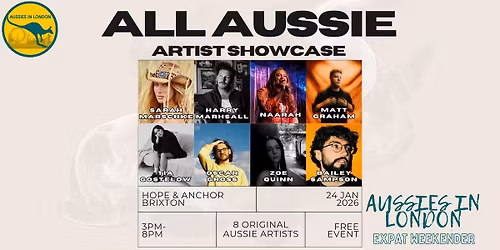 Expat Weekender - Aussie Artist Showcase