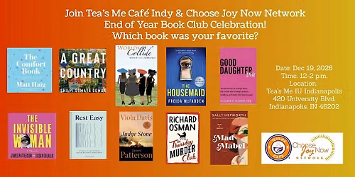 Tea Time: Book Club: End of Year Book Club Celebration