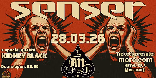 Senser live in Athens | 28.03.26, An Club | special guests: Kidney Black