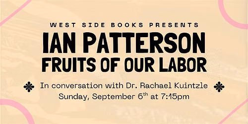 Author Ian Patterson at West Side Books