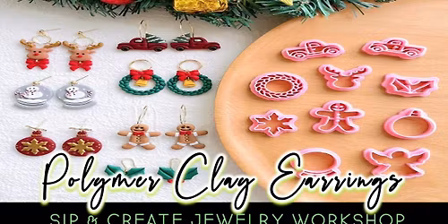 Polymer Clay Earrings | Sip & Create Jewelry Workshop 