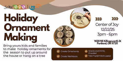 Holiday Wood Ornament Making