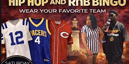 Juiced Up Hip Hop and RnB Bingo Jersey Edition