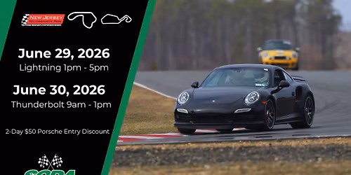SCDA Track Day at NJMP 6\/29-6\/30 2026