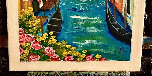 Paint & Sip at AJ Chocolate House - "Venice Postcard"